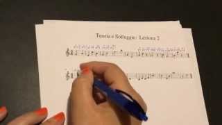 Solfeggio lezione 2 pentagramma chiave di violino note solfeggio in 24  34  44 [upl. by Alamap]