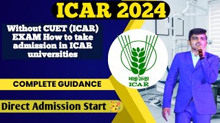 ICARUG 2024 Direct Admission OpenICAR Counselling Direct Admission news icar2024 icarcounselling [upl. by Saxon]