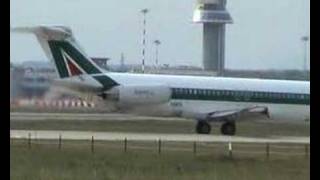 Alitalia McDonnell Douglas Md82 TAKE OFF [upl. by Nerine]