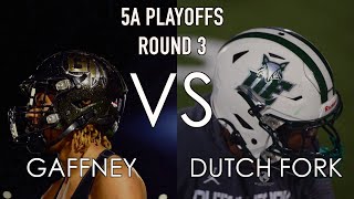 WE MEET AGAIN  GAFFNEY VS DUTCH FORK  5A PLAYOFFS ROUND 3 DUTCHFORKFOOTBALL GAFFNEYFOOTBALL [upl. by Healey]