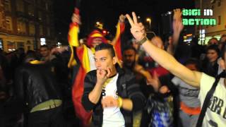 WM 2014 Deutschland vs Algerien Fans feiern den Sieg  Leopoldstrasse in Munich [upl. by Blondelle635]