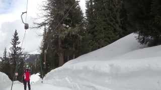 Risalita integrale skilift Leitner quotMoseralm Babyquot in HD  Carezza [upl. by Ykceb]