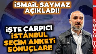 CHP AKP İYİ Parti ve DEM Parti İşte İsmail Saymazdan İstanbul Seçim Anketi Sonuçları [upl. by Adeys711]