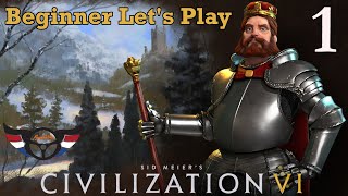 Civilization VI Beginner Lets Play as Germany  ep1 [upl. by Nnylirret]