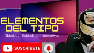 Elementos del tipo Objetivos Subjetivos Normativos TIPICIDAD [upl. by Olraced647]