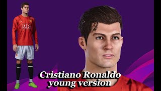 Cristiano Ronaldo PES 2021 and PES 2020 Edited Face PS4CR7 young version or change hairstyle [upl. by Paulette]