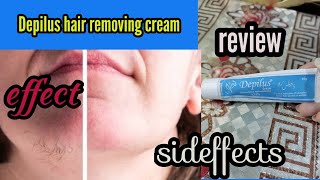 Depilus hair removing cream💆full review effect sideffectsuseshonest reviews [upl. by Barna]