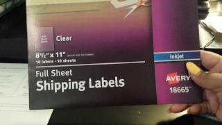 Printing on Clear Sticker Paper Tutorial [upl. by Atilegna]