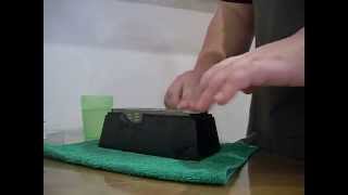 Cheap Chinese 4 sided sharpening system for kitchen knives  Does it work [upl. by Arabela897]