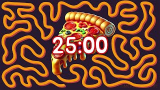 25 Minute Pizza 🍕 bomb 💣 timer [upl. by Nednarb]