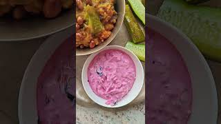 Lunch today  bisi bele bath beetroot coconut raita amp cucumber lunchthali lunch bisibelebath [upl. by Karim]