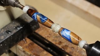 Turning A Hybrid Grapevine Fountain Pen [upl. by Otreblon]