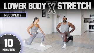 10 Minute Lower Body RECOVERY Stretch  Hips Quads Hamstrings  Calves [upl. by Reube]