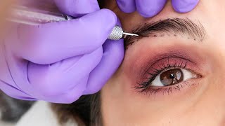 What Microblading Your Eyebrows is REALLY like [upl. by Zeuqram]