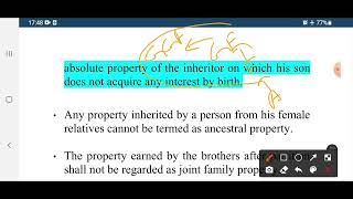 Coparcenary or Joint family Property under Hindu law [upl. by Kostival]