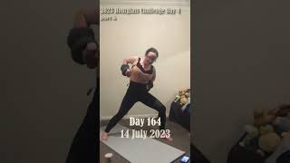 Day 164 Chloe Ting Transformation amp Weight Loss Challenge 2023 Motivation 💚 part 4 [upl. by Dercy]