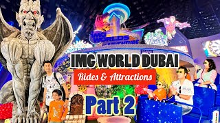 IMG Worlds of Adventure Dubai  All rides and attractions  Part 2 [upl. by Goldberg]