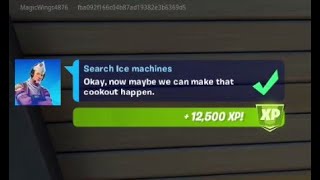 Fortnite Challenge  Search Ice machines  Chapter 2 Season 6 [upl. by Edaj395]