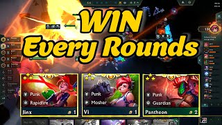 Win every round of a full game 6 Punk with 6 Mosher  TFT [upl. by Jodoin]