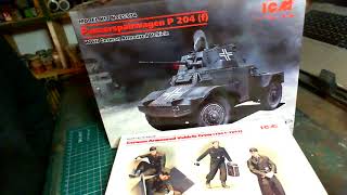 ICM Models 135 Scale Panzesspahwagen P204 f UnBoxing [upl. by Amelina]