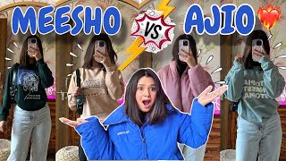 Huge MEESHO amp AJIO Winter Haul❤️‍🔥11 Super Affordable Sweatshirts Starting at ₹260😱 Rupal Yadav [upl. by Eyoj753]