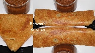 Quinoa Oat Lentil Dosa Crepe Indian Pancake Video Recipe  Bhavnas Kitchen [upl. by Ynogoham]