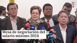 Salario mínimo 2024 le explicamos cómo funciona la negociación  El Espectador [upl. by Jacquette]