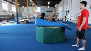 Backflip Drills  Gymnastics Lessons [upl. by Nadruoj]