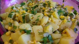 Kartoffelsalat ohne MayonnaiseTürkische RezeptePatates piyazi [upl. by Aneem]