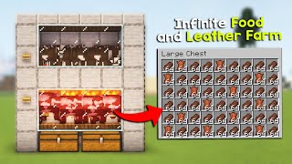 Easy Automatic Cow Farm Tutorial in Minecraft 121 Java amp Bedrock [upl. by Aelanej]