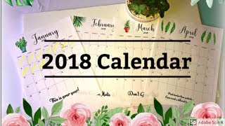 2018 custom calendar [upl. by Gunar]