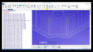 CIMCO EDIT CNC CALC 일정옵셋포켓가공 [upl. by Aidnyc]