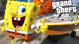 SPONGEBOB GETS HIS LICENSE MOD GTA 5 Mods Gameplay [upl. by Yer]