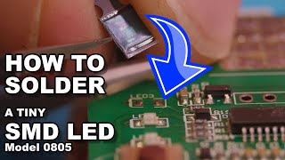 How to Solder a SMD LED [upl. by Haslett]