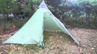 Golite Shangri La 5 Tent setup Cold Kayak Bushcraft Survival style [upl. by Romona]