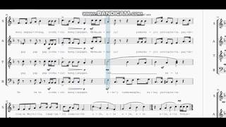 SITSIRITSIT TRADITIONAL FOLK SONG Sheet Music  CHOIR  Instrumental [upl. by Laerdna]