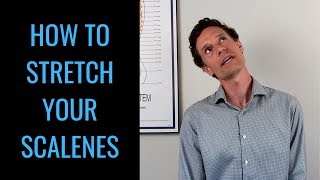 How to stretch your scalenes  scalene muscle stretch by chiropractor in Toronto Dr Byron Mackay [upl. by Anya421]