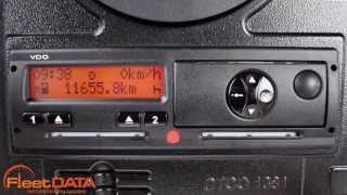 How to change time on a Digital Tachograph  Siemens VDO [upl. by Azal]