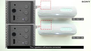 SRSXB21  Connecting to 2 speakers simultaneously [upl. by Arbe848]