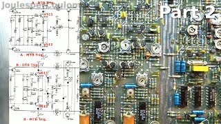 Philips PM 3214 Oscilloscope Repair Part 2 [upl. by Bandler]