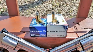 👉Old School Ammo Special Test👈 38 Special VS 44 Special Lead SemiWadcutter Hollow Points [upl. by Ednihek]