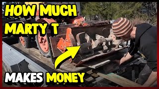 How Much Marty T Makes Money On YouTube 2023 [upl. by Ehttam]