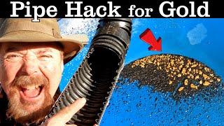 Gold Prospecting Hack  Find Gold Using a Rain Gutter 🏆🔩 [upl. by Enitram]