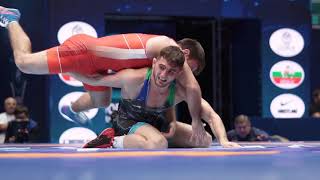 Rashidov RUS Gets OpeningRound Win Over Aliyev AZE [upl. by Yelik]