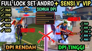 ‼️PENGATURAN FF AUTO HEADSHOT ONE SHOT ☠️🎯 SET ANDRO  SENSITIVITAS FF AUTO HEADSHOT 2024🔐 [upl. by Pillihpnhoj]