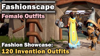 Fashionscape Showcase 120 Invention Cape Outfits  Runescape Female Outfits [upl. by Eitsyrc]