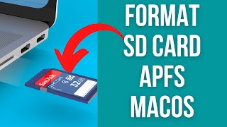 How To Format SD Card APFS  macOS Disk Utility Hidden Menu [upl. by Guenna621]