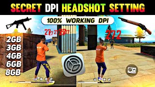 Free Fire DPI Settings  Free Fire Dpi Settings 2gb 3gb 4gb 6gb 8gb Ram Mobile  Khuni Gamers [upl. by Zendah]