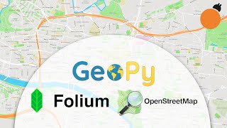 Folium Mapping Geopy Distance Calculations and OpenStreetMap API Lookups in Python [upl. by Seeto654]