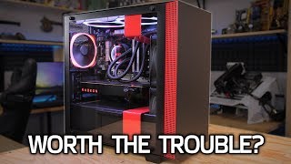 Testing the NZXT H400i AllAMD Build Wasnt Easy [upl. by Enilrem]